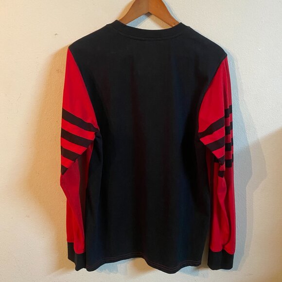 ENYCE MEDIUM RED & BLACK LONG-SLEEVE TOP - Picture 3 of 5